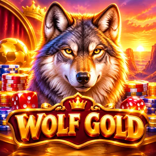 Slot Wolf Gold com jackpot progressivo e lobo no deserto